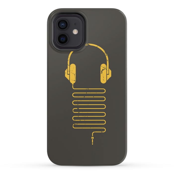iPhone 12 StrongFit GOLD HEADPHONES by Sitchko