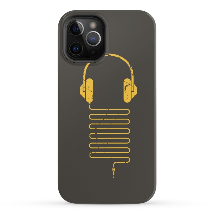 iPhone 12 Pro StrongFit GOLD HEADPHONES by Sitchko