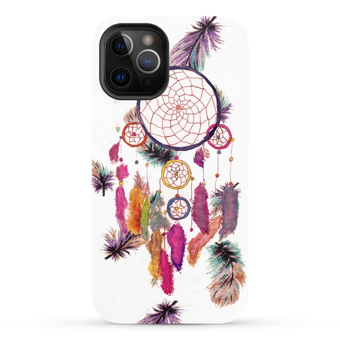 iPhone 12 Pro StrongFit Dreamcatcher and Feather Pattern by Girly Trend