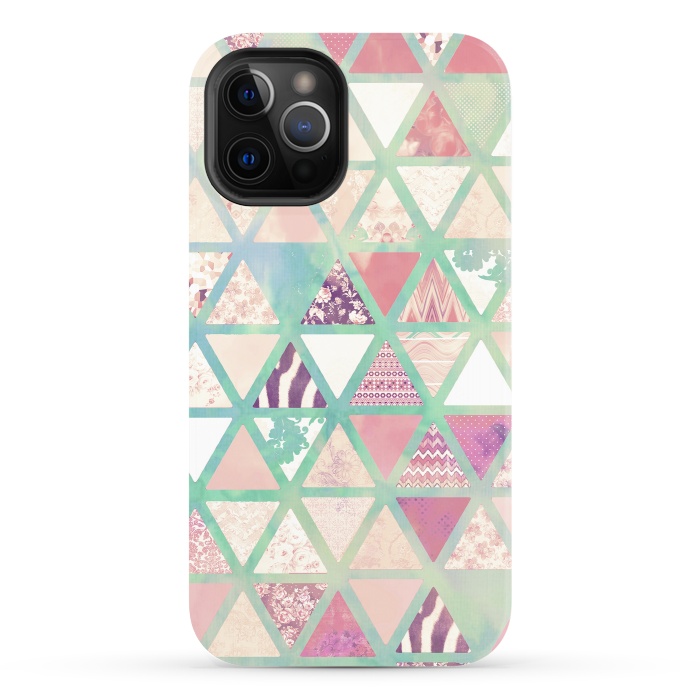 iPhone 12 Pro StrongFit Triangles sc by Girly Trend