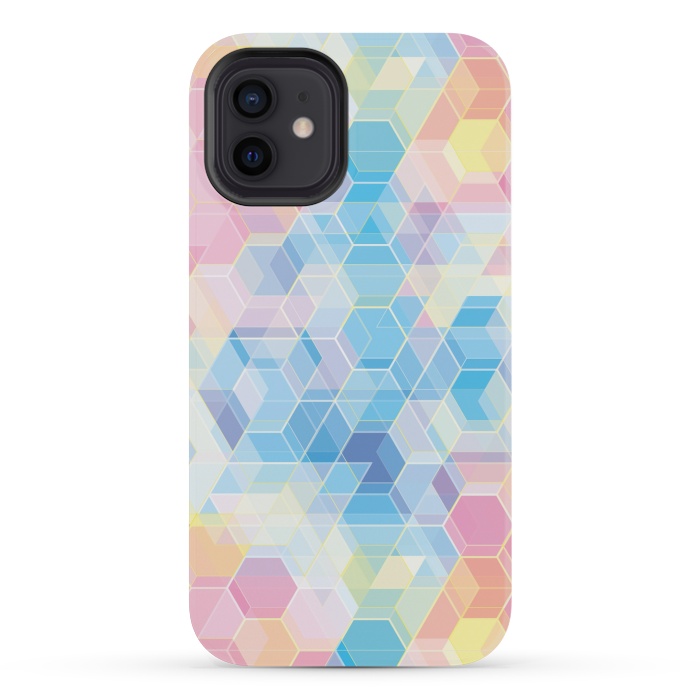 iPhone 12 mini StrongFit Hexagons by M.O.K.