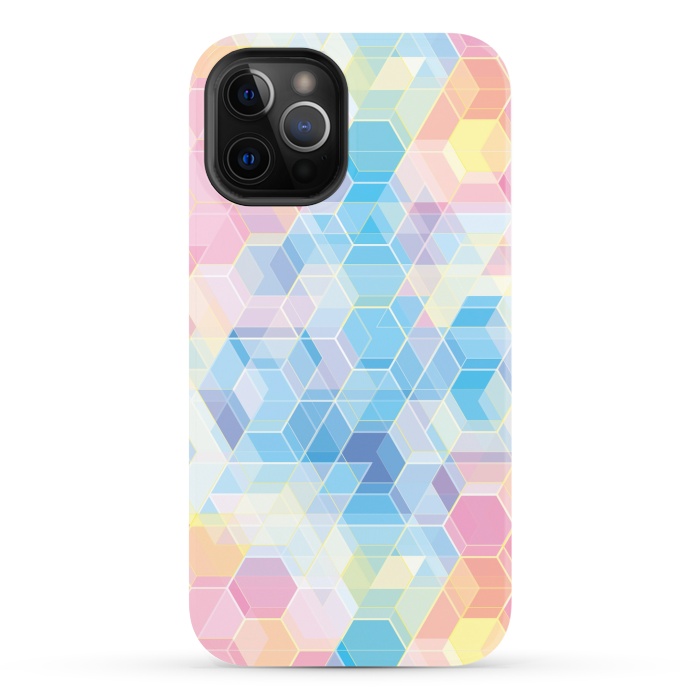 iPhone 12 Pro StrongFit Hexagons by M.O.K.
