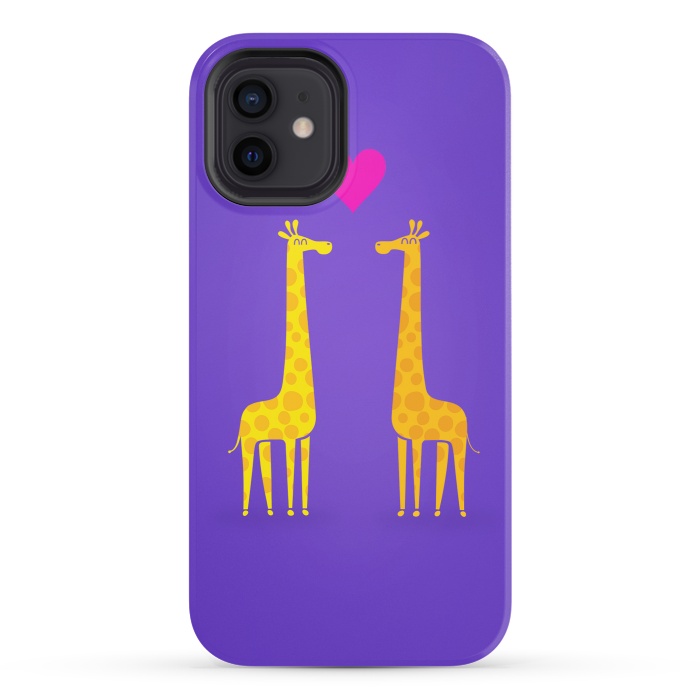 iPhone 12 StrongFit Couple in Love Purple by Philipp Rietz