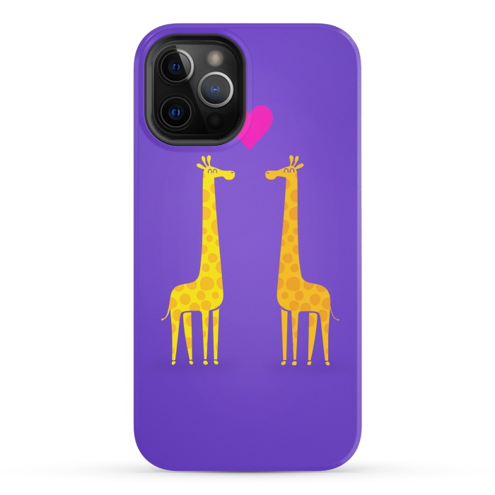 iPhone 12 Pro StrongFit Couple in Love Purple by Philipp Rietz
