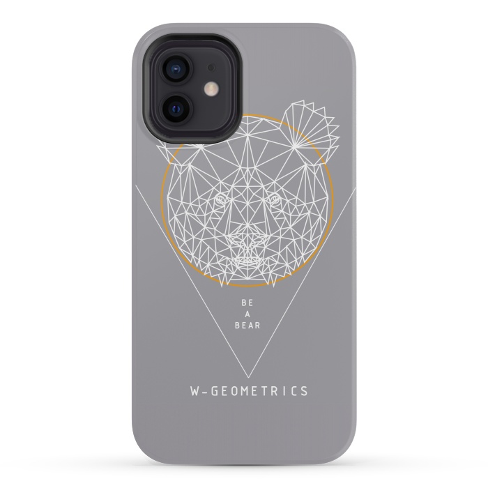iPhone 12 mini StrongFit Bear by W-Geometrics