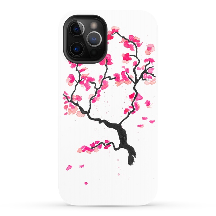 iPhone 12 Pro StrongFit Cherry Blossoms by Amaya Brydon