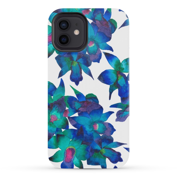 iPhone 12 mini StrongFit Oceanic Orchid Fascination by Amaya Brydon