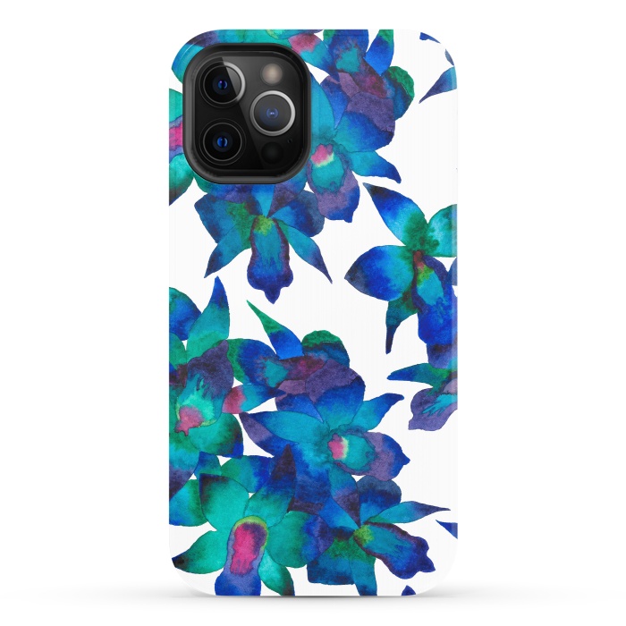 iPhone 12 Pro StrongFit Oceanic Orchid Fascination by Amaya Brydon