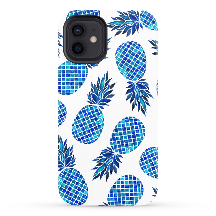 iPhone 12 StrongFit Sea Pineapples by Amaya Brydon