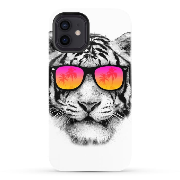 iPhone 12 StrongFit The Coolest Tiger by Mitxel Gonzalez