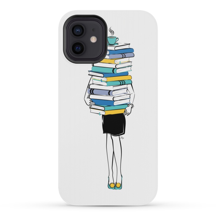 iPhone 12 mini StrongFit Book Worm by Martina