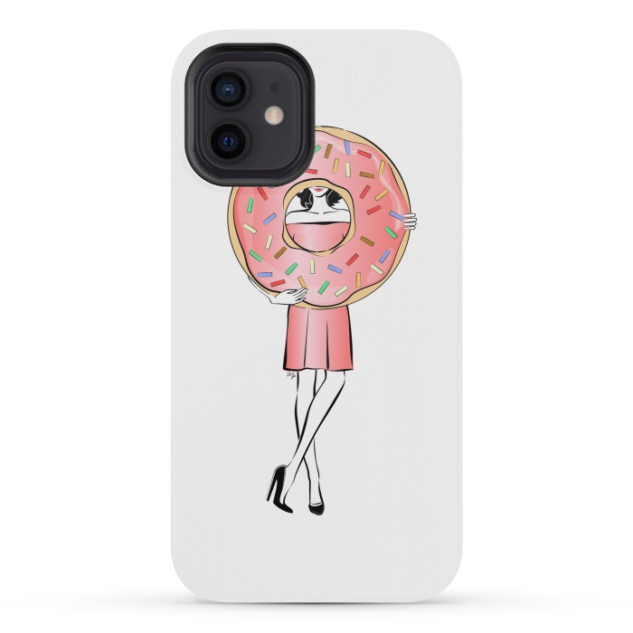 iPhone 12 mini StrongFit Donut Girl by Martina