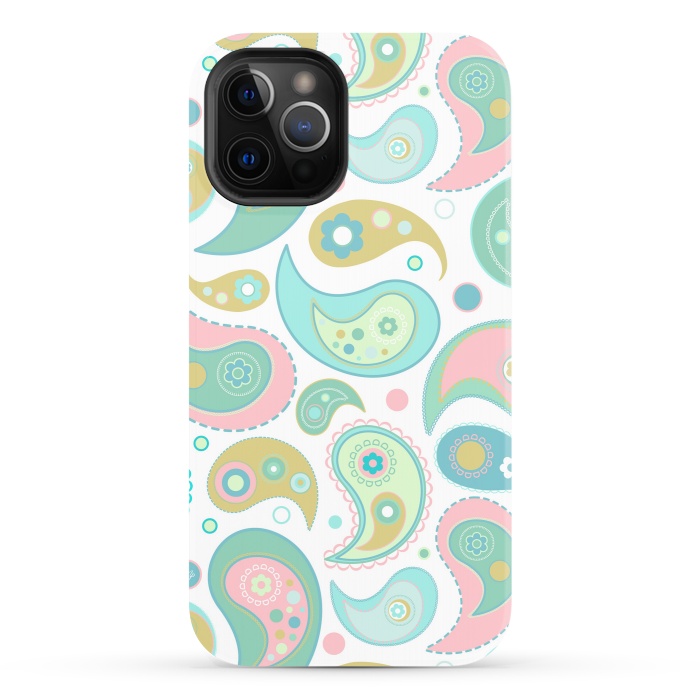 iPhone 12 Pro StrongFit Pretty Paisley  by Martina