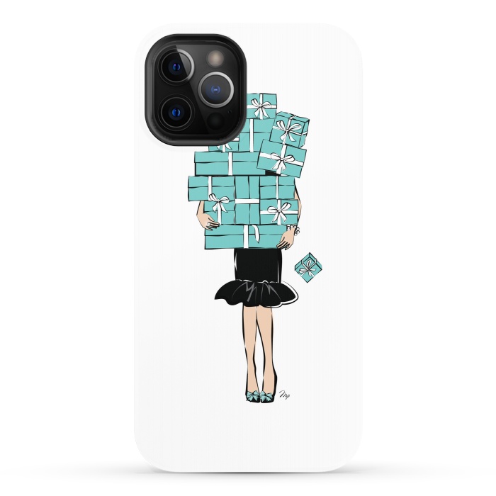 iPhone 12 Pro StrongFit Tiffany's Box Girl by Martina