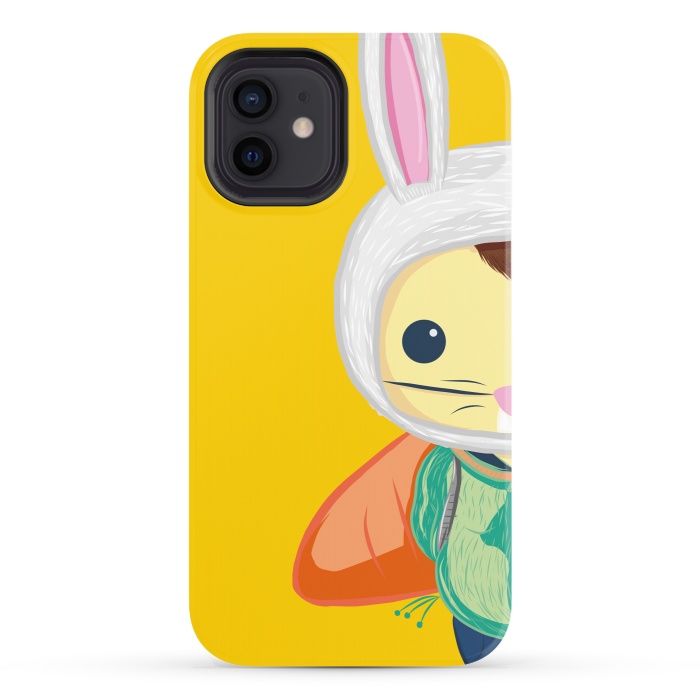 iPhone 12 StrongFit Little Bunny by Alejandro Orjuela
