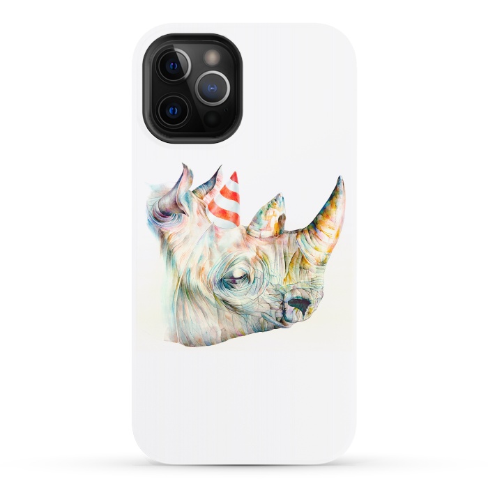 iPhone 12 Pro StrongFit Rhino's Birthday by Brandon Keehner