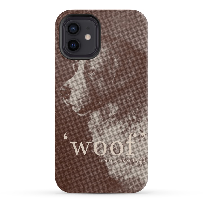 iPhone 12 mini StrongFit Famous Quote Dog by Florent Bodart