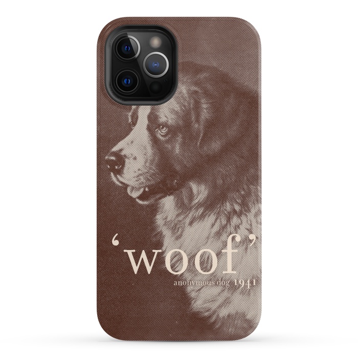 iPhone 12 Pro StrongFit Famous Quote Dog by Florent Bodart