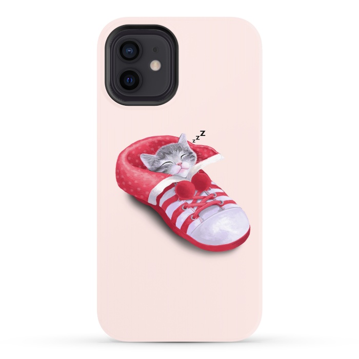 iPhone 12 StrongFit Cat in The Shoe by Tummeow