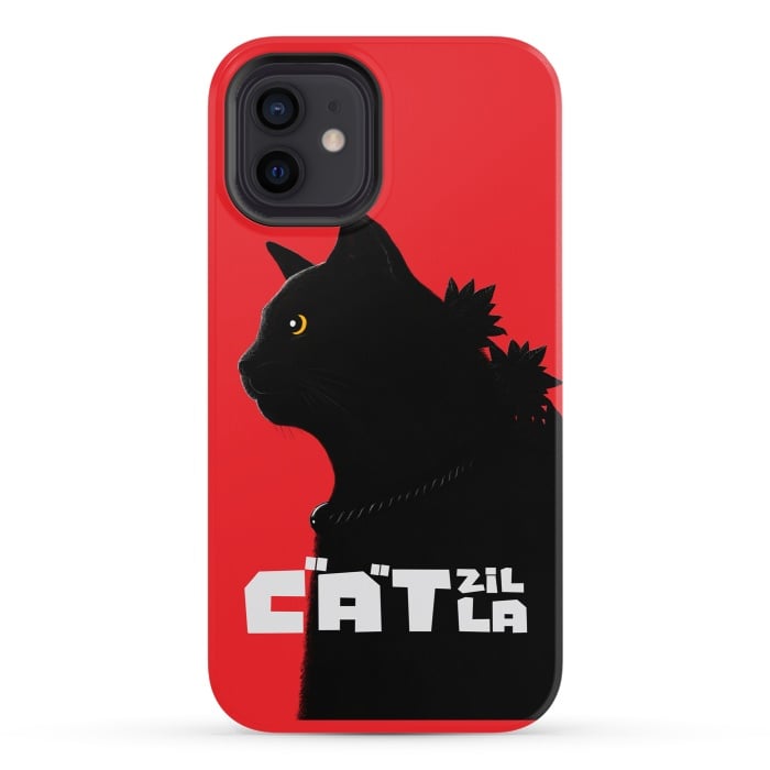 iPhone 12 StrongFit Catzilla by Tummeow