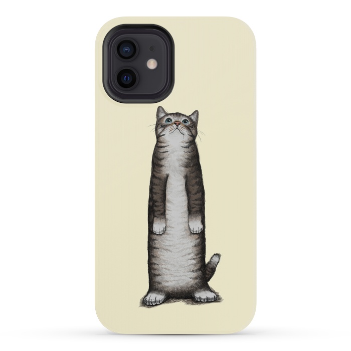 iPhone 12 mini StrongFit Look Cat by Tummeow