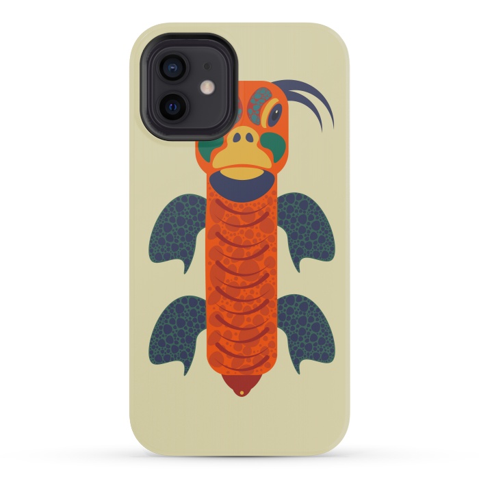 iPhone 12 mini StrongFit Tortoise-orange by Parag K