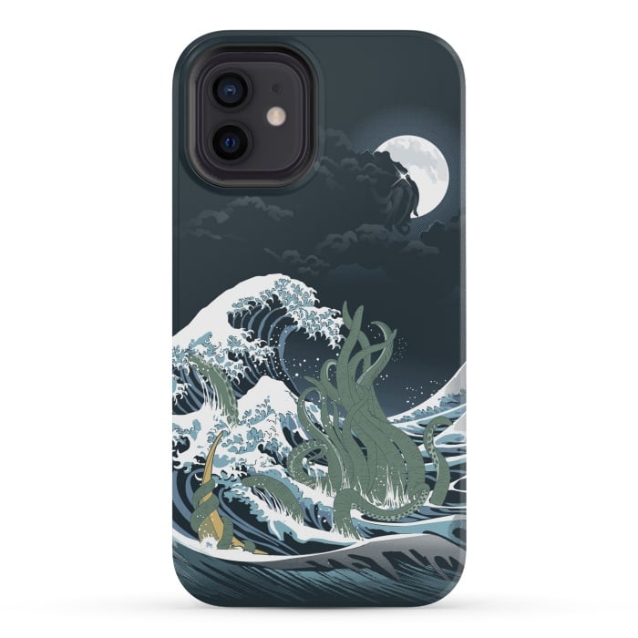 iPhone 12 mini StrongFit The Wave off R'lyeh  by Samiel Art