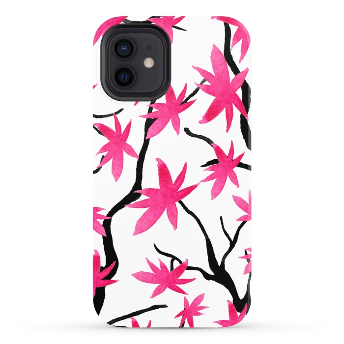 iPhone 12 StrongFit Pink Blossoms by Amaya Brydon
