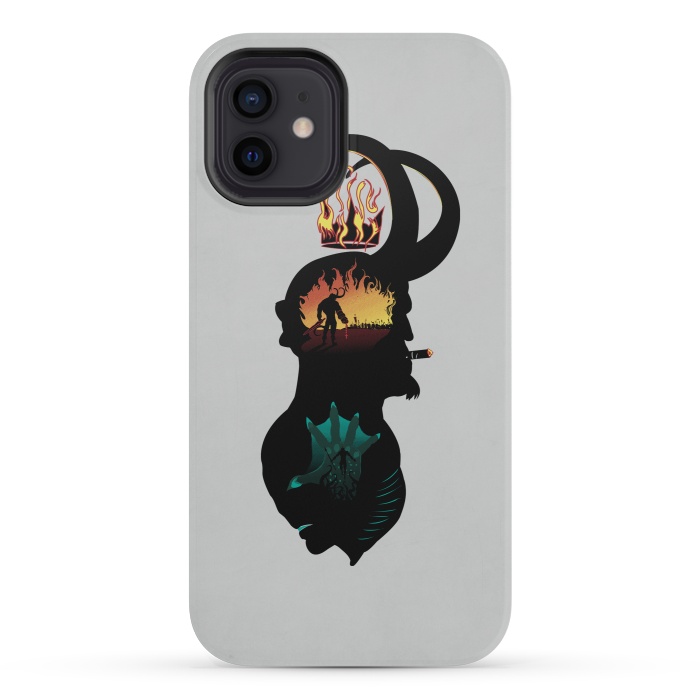 iPhone 12 mini StrongFit Paranormal Agents by Samiel Art