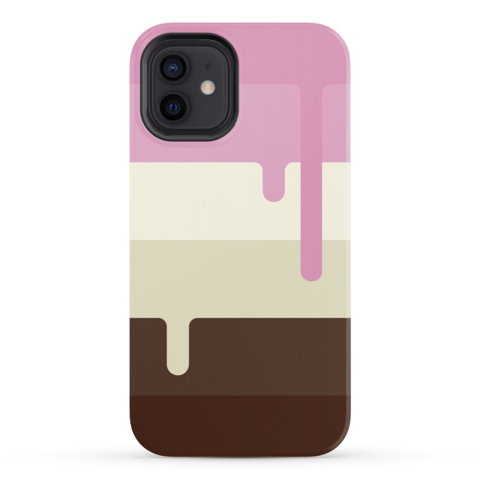 iPhone 12 StrongFit Neapolitan Ice Cream by Dellán