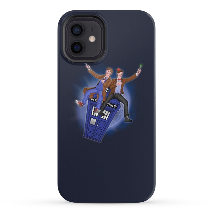 iPhone 12 mini StrongFit THE DOCTOR'S TIMEY-WIMEY ADVENTURE by SKULLPY