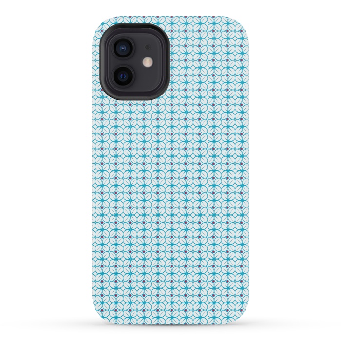 iPhone 12 mini StrongFit Blue Pattern by Karim Luengo