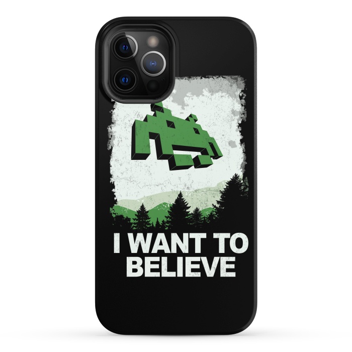 iPhone 12 Pro StrongFit I WANT TO BELIEVE by SKULLPY