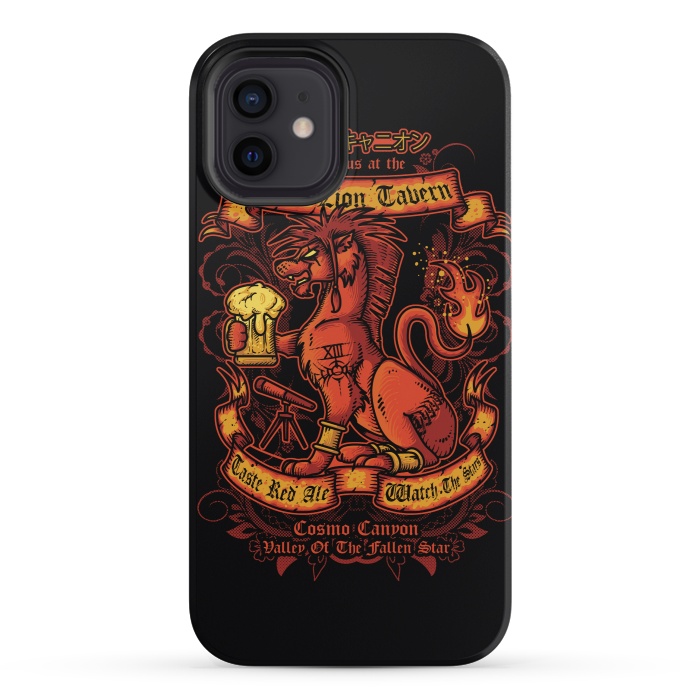 iPhone 12 mini StrongFit Red Lion Tavern by Q-Artwork
