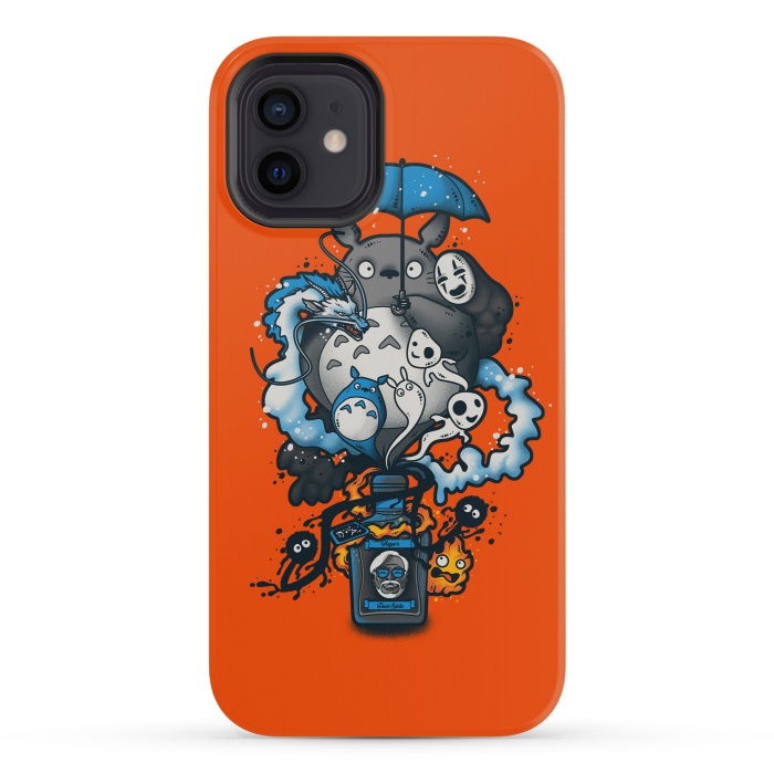 iPhone 12 mini StrongFit Bottled Spirits by Q-Artwork