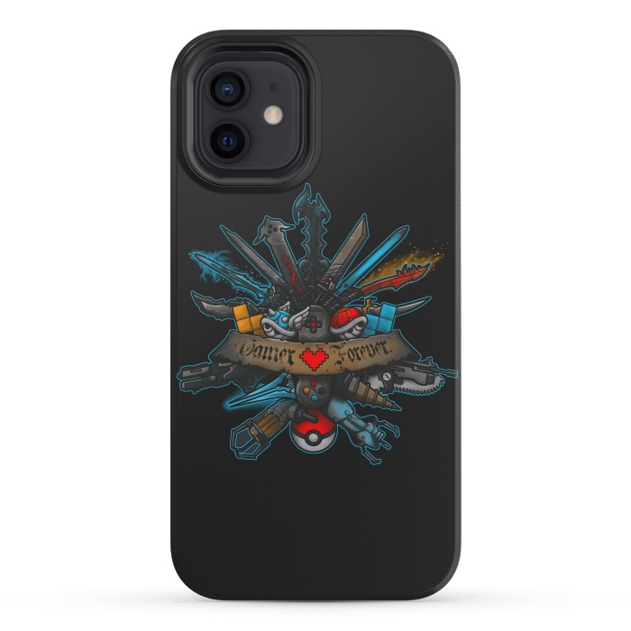 iPhone 12 mini StrongFit Gamer Forever by Q-Artwork