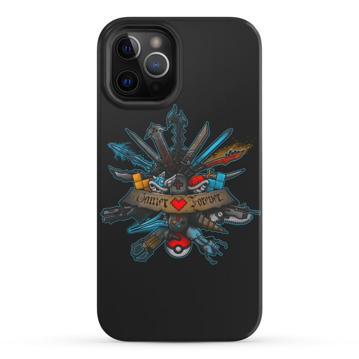 iPhone 12 Pro StrongFit Gamer Forever by Q-Artwork