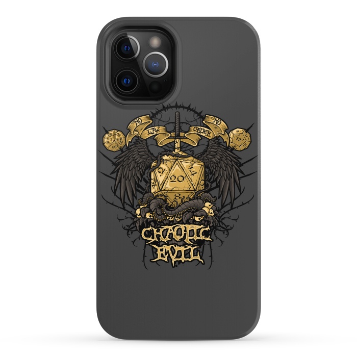 iPhone 12 Pro StrongFit Chaotic Evil by Q-Artwork