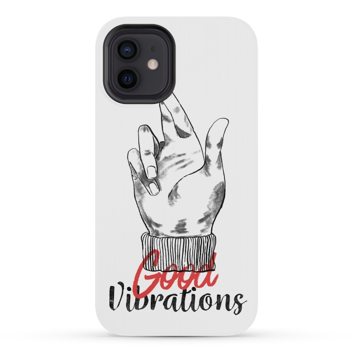 iPhone 12 mini StrongFit Good Vibrations by Ilustrata