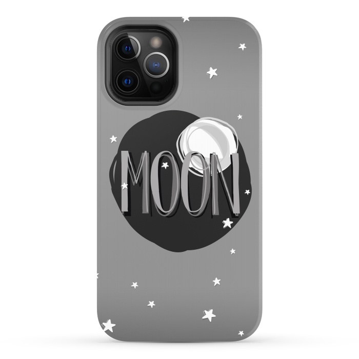 iPhone 12 Pro StrongFit Bright Moon & Stars by Dellán