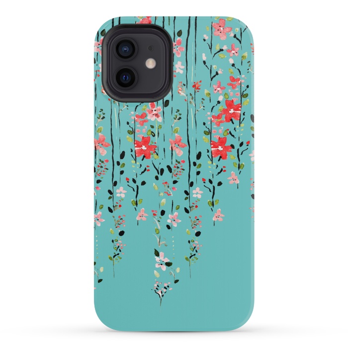 iPhone 12 mini StrongFit Floral Dilemma by Uma Prabhakar Gokhale