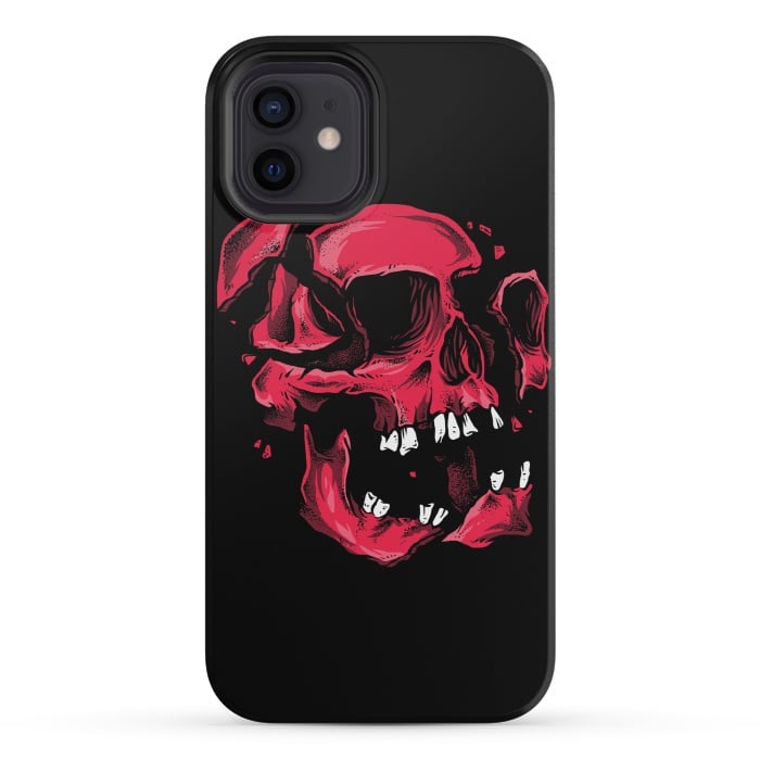 iPhone 12 mini StrongFit broken skull by Lucas Dutra