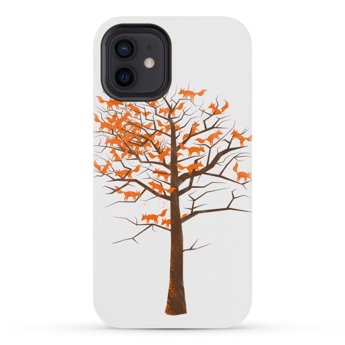 iPhone 12 mini StrongFit Blazing Fox Tree by 38 Sunsets