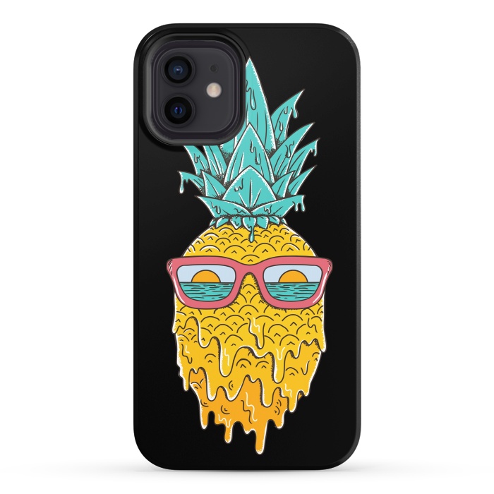 iPhone 12 StrongFit Pineapple Summer by Coffee Man