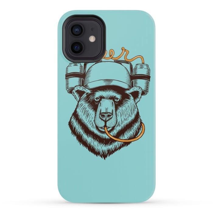 iPhone 12 mini StrongFit BEAR LOVE BEER by Coffee Man