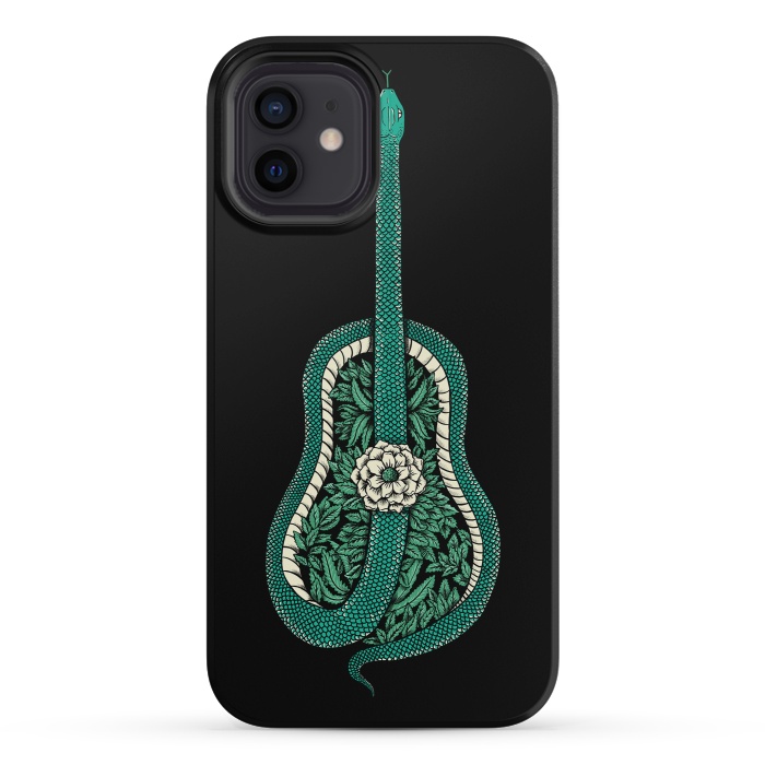 iPhone 12 mini StrongFit Snake Guitar by Coffee Man