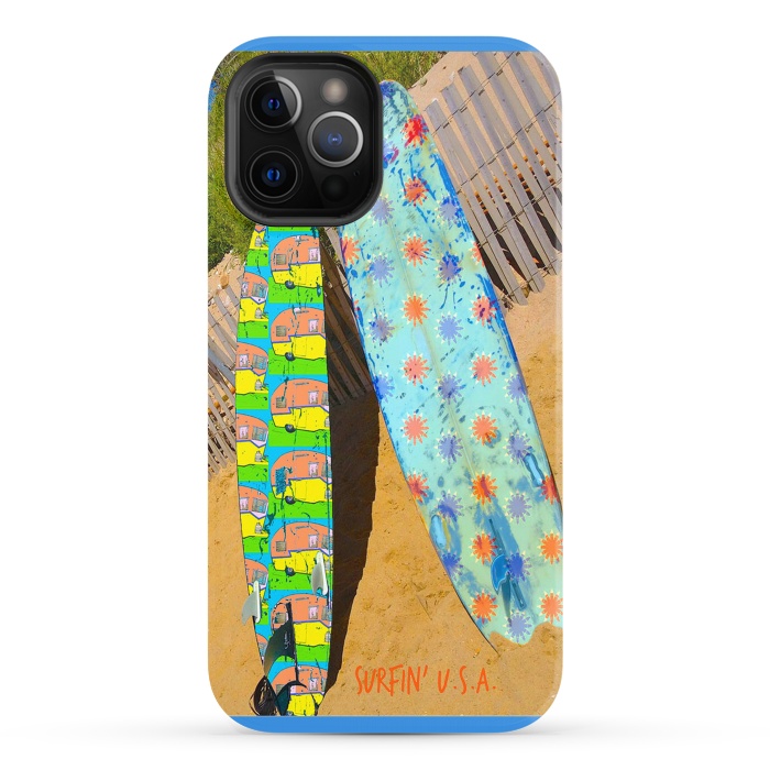 iPhone 12 Pro StrongFit Surfin USA by Bettie * Blue