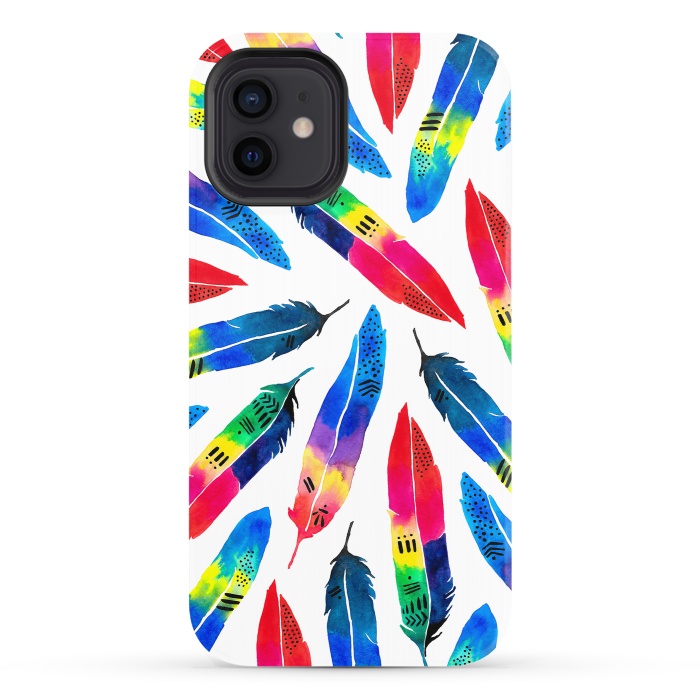 iPhone 12 StrongFit Exotic Parrot by Amaya Brydon
