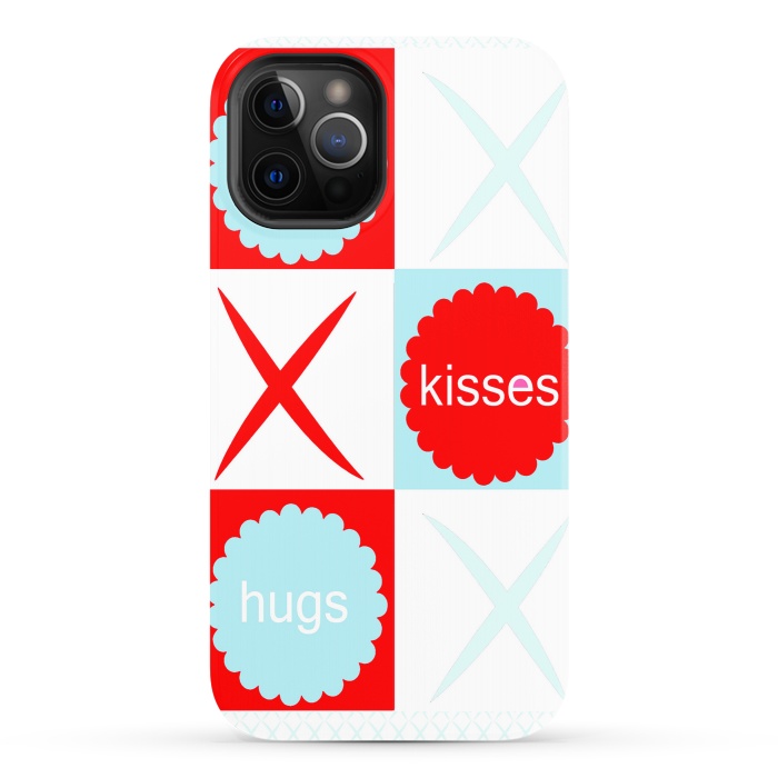 iPhone 12 Pro StrongFit Hugs & Kissies by Bettie * Blue