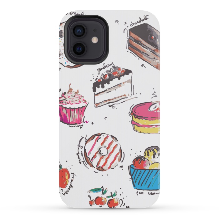 iPhone 12 mini StrongFit Dessert Love by MUKTA LATA BARUA